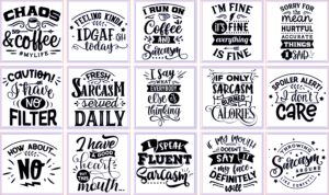 SARCASM QUOTE BOARDS 150x150mm
